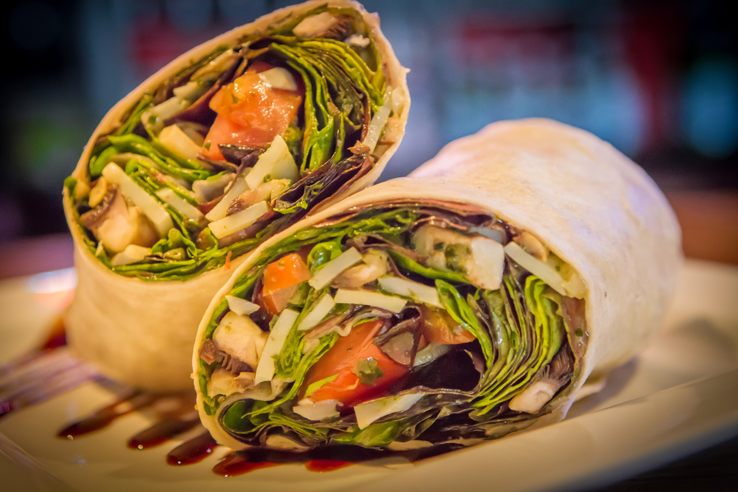 Al Carbon Caramelized Onion & Blue Cheese with Chicken or Beef Wrap